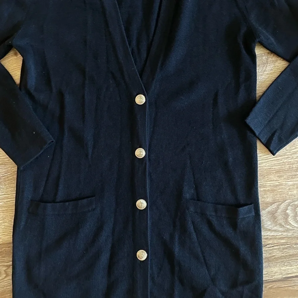 Vintage Essential Elements Wool Blend black Cardigan